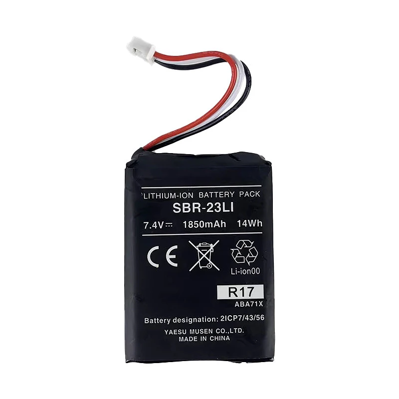 ZRTZ 1850mAh Li-ion Battery Model SBR-23LI Walkie Talkie Original Battery For Marantz R17 HX-210E HX-210 Floating Two Way Radios