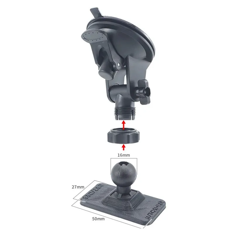 Untuk 70mai Dash Cam D02/D08 Tempat Cangkir Hisap Portabel Khusus, untuk 70 Mai Dash Cam Stiker Statis DVR Mobil Pintar