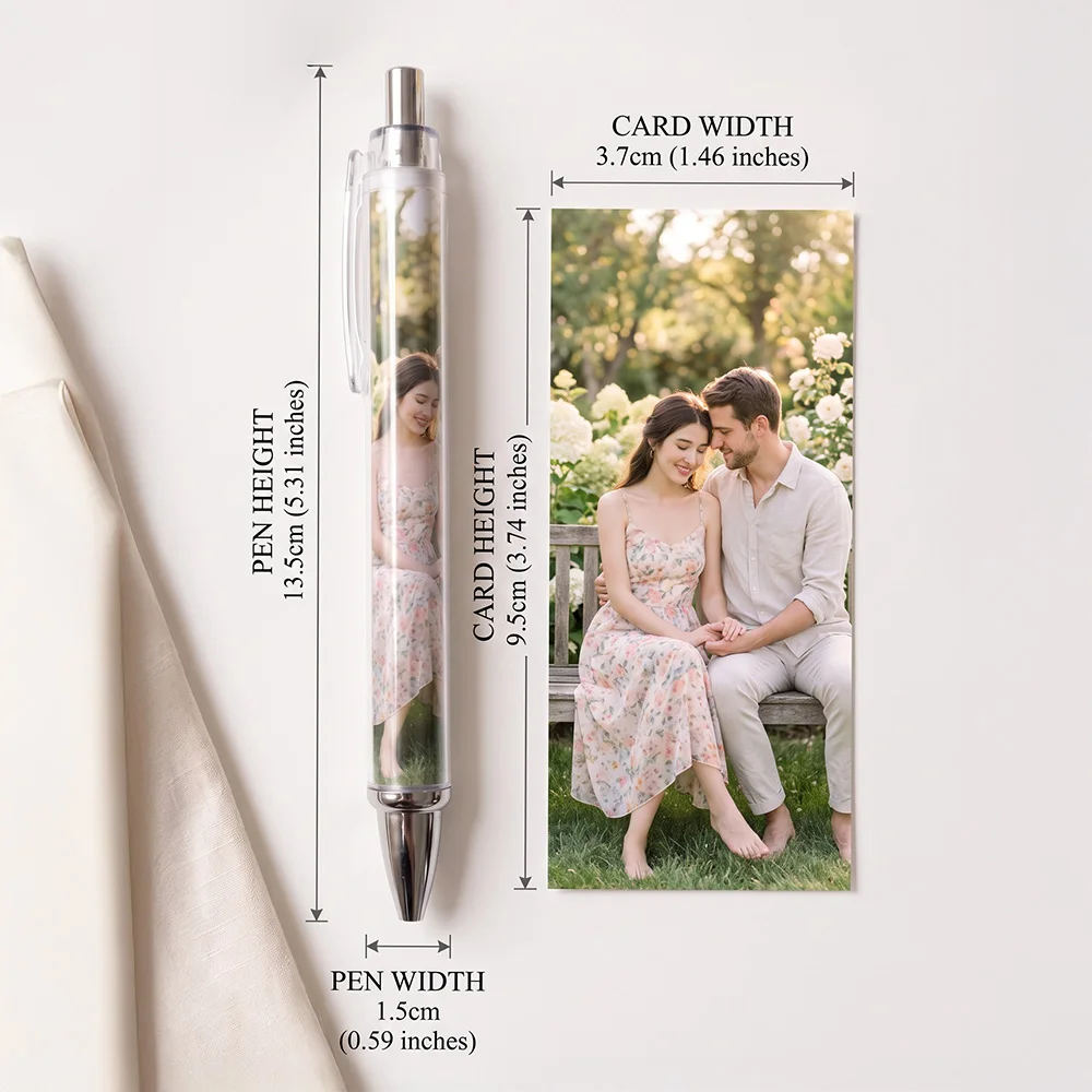 Personalized DIY Photo Pen, Custom Picture Insert Clear Pen, Customizable Ballpoint Pen,