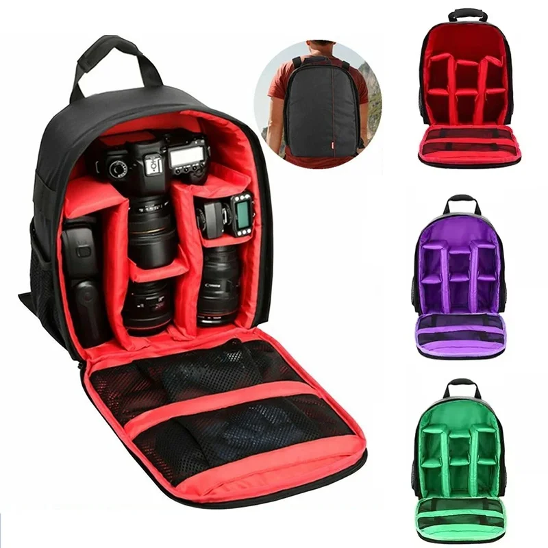 Outdoor Camera Backpack Digital Shoulder Camera Bag Waterproof Photo Knapsack DSLR Backpack For Canon Nikon Sony Olympus Case