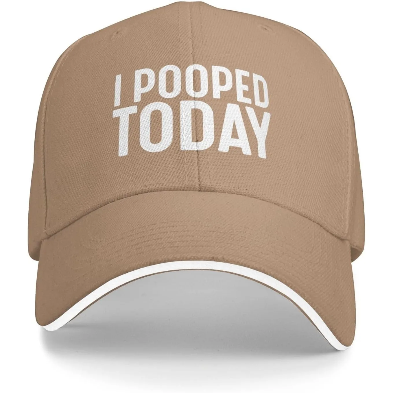 I Pooped Today Baseball Cap Funny Polyester Casual Sun Protection Adult Hat Unisex