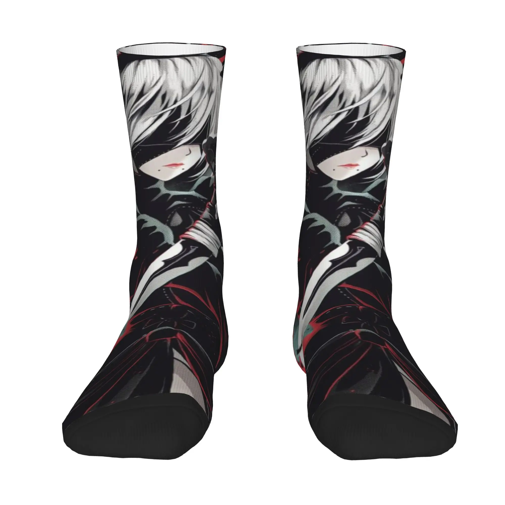 Nier Automatas  Stockings Men  Socks Breathable Fashion Socks Winter Outdoor Anti Skid Printed Socks Birthday Gift