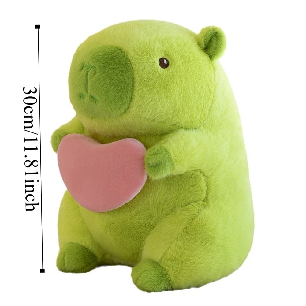 PP Baumwolle Grün Capybara Plüschtier Flauschige Simulation Liebe Capybara Puppe Weiche Cartoon Capybara Anime Fluffty Toy Home Decor