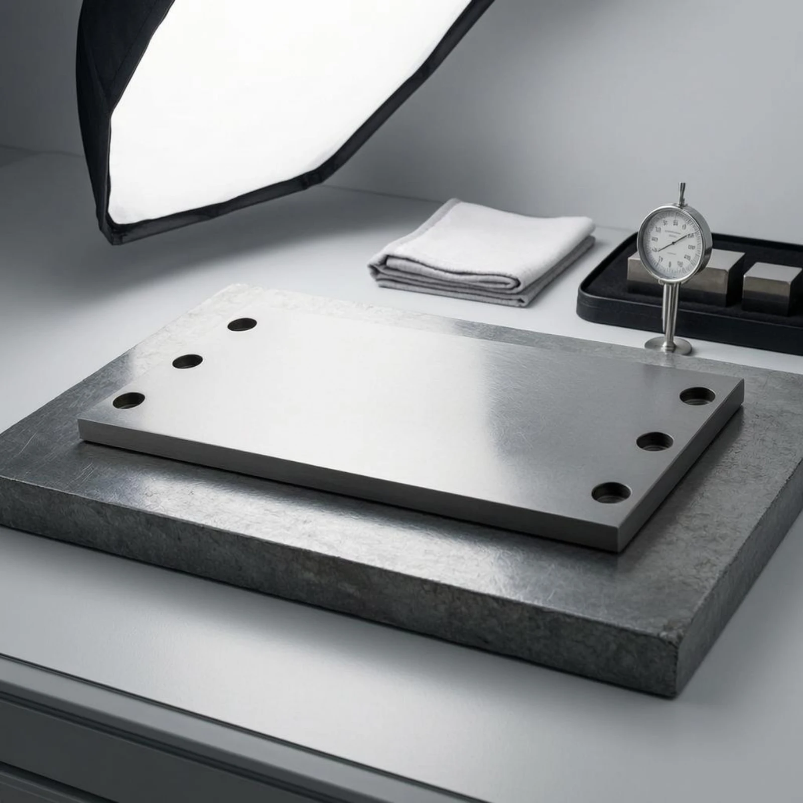 Flat Machined Bridge Plate Countersunk Hole Hardware Rectangular Mounting Plate for Mechanical Reinforcement