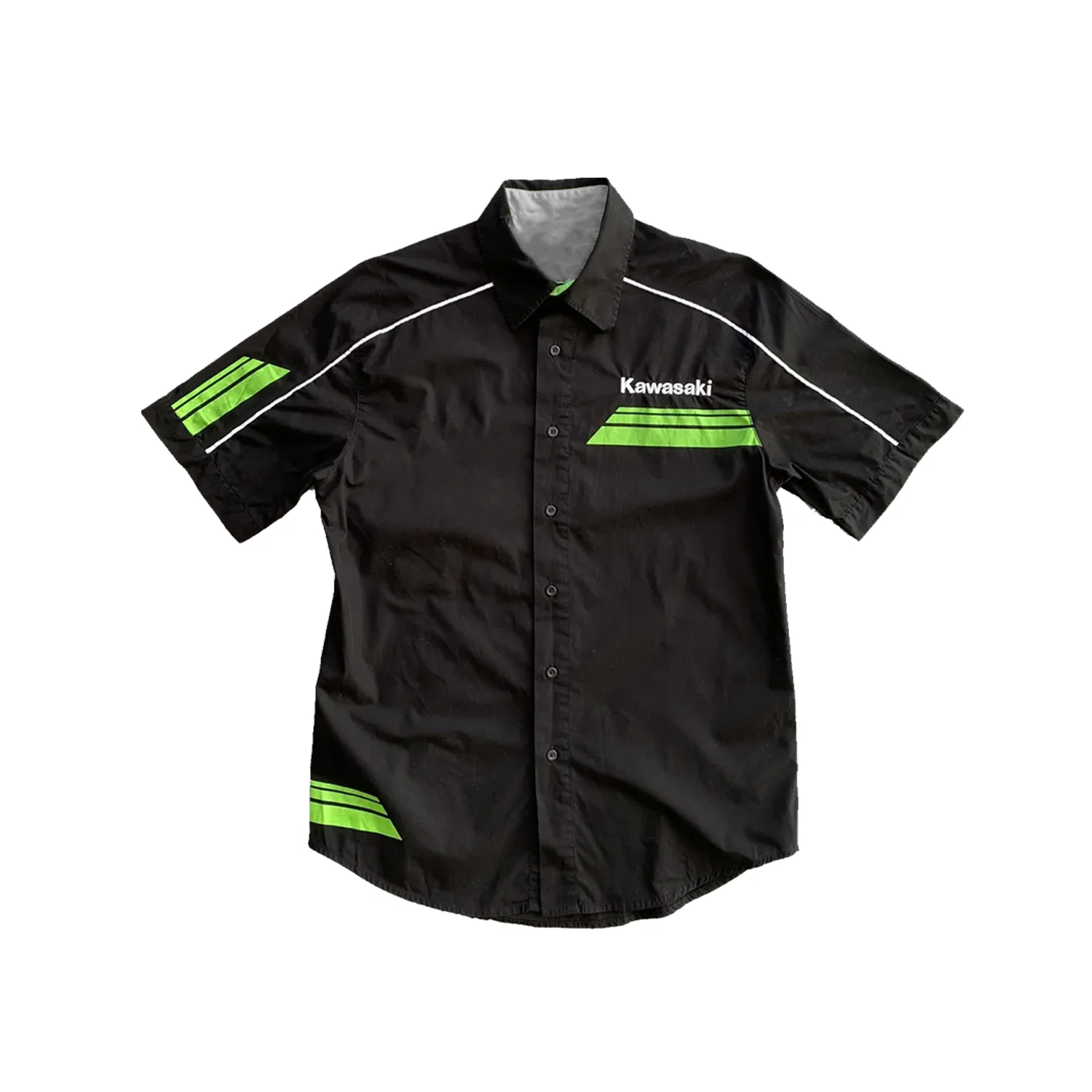 

Vintage Kawasaki Racing Japanese Shirt Outdoor Cycling Summer Classic Tee Adults Loose Exercise Off-road Motorcycle Jersey