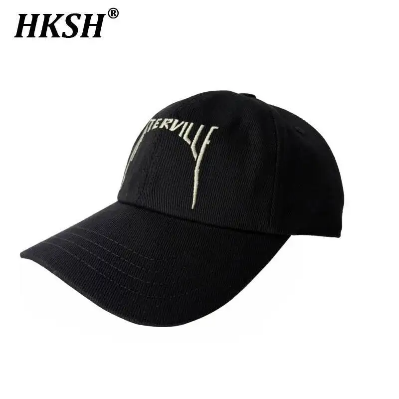 

HKSH Spring Summer New Men's Dark Punk Korean Version Letter Embroidered Baseball Cap Trendy Personalized Unisex Chic Hat HK4634