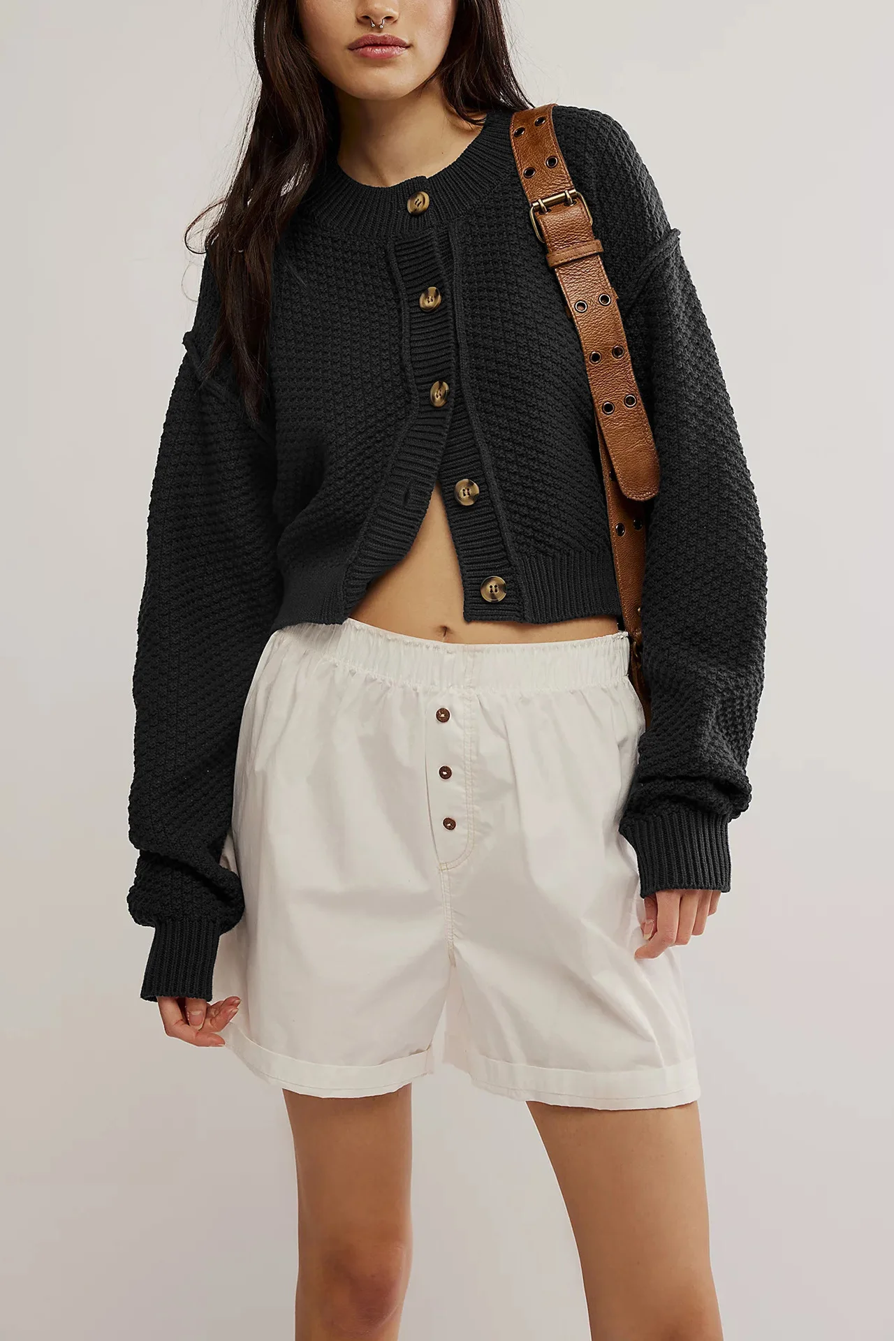 Cardigan Women Sweater Long Sleeve Solid Knit Coat Streetwear Single Breasted Jumpers Jacket Knitwears Autumn Winter Clothing