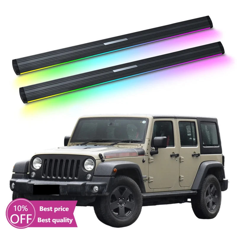 

Автоматическая электрическая подножка с электроприводом Cc, неоновая светодиодная подсветка для Jeep Wrangler JK, 4-дверная для Sahara Rubicon 2008-2017