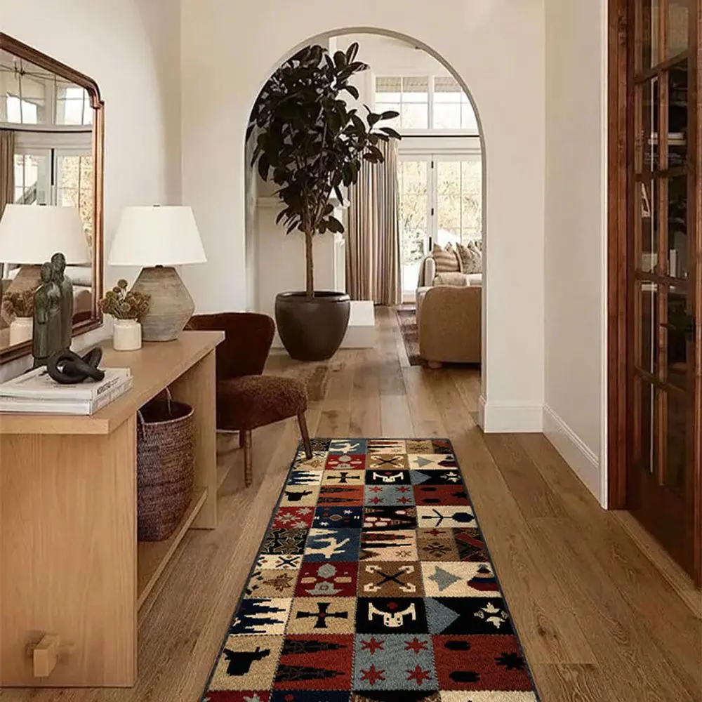 VIKAMA Crystal Fiber Kitchen Rug Multi-functional, Easy to Clean Bathroom Absorbent Laundry Room Corridor Floor Mat, Home Decor