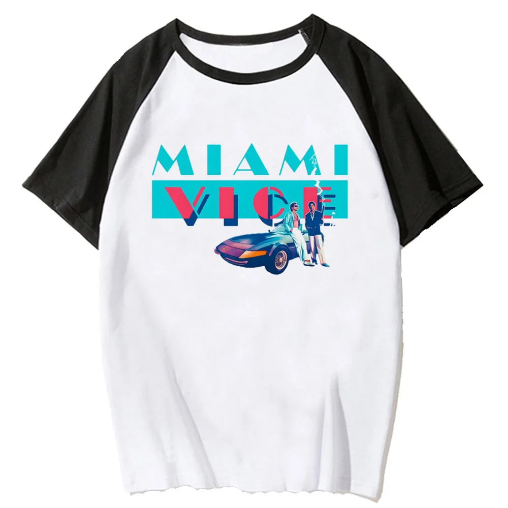 تي شيرتات ميامي للنساء ، ملابس يابانية مضحكة ، تيشيرتات مصممة ، فتاة #4