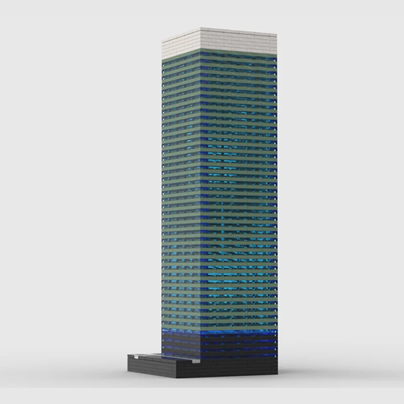 ชุดตัวต่อโมเดลอาคารสูง City Street View MOC ของเล่นประกอบสำเร็จรูป เทคโนโลยีโมดูลาร์ ของขวัญวันหยุดสำหรับเด็ก