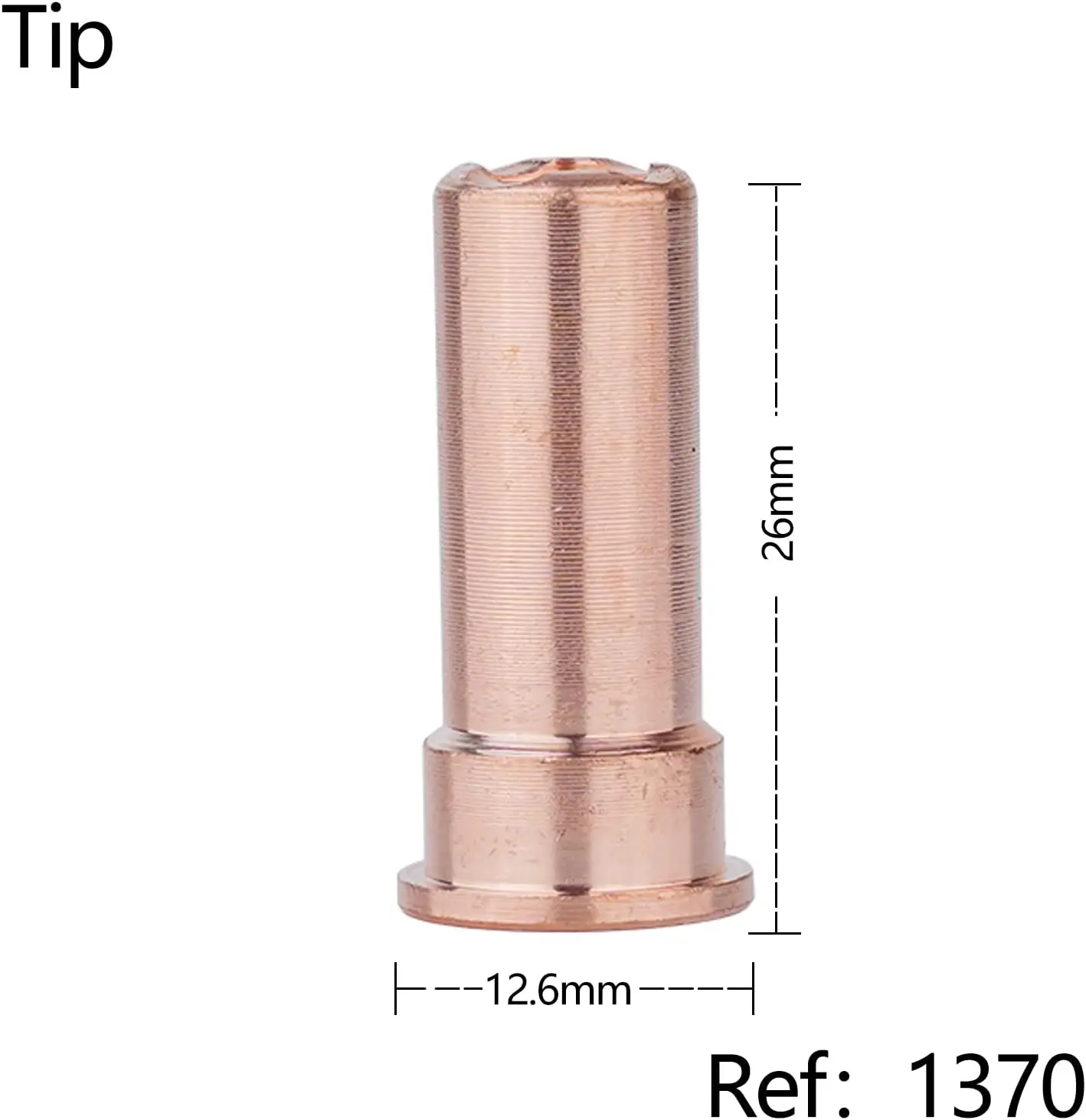 20Pcs CP50 Extended Electrode 1518-HF Tip 1370 Extended Nozzle Fit Plasma Consumables Cebora  Torch