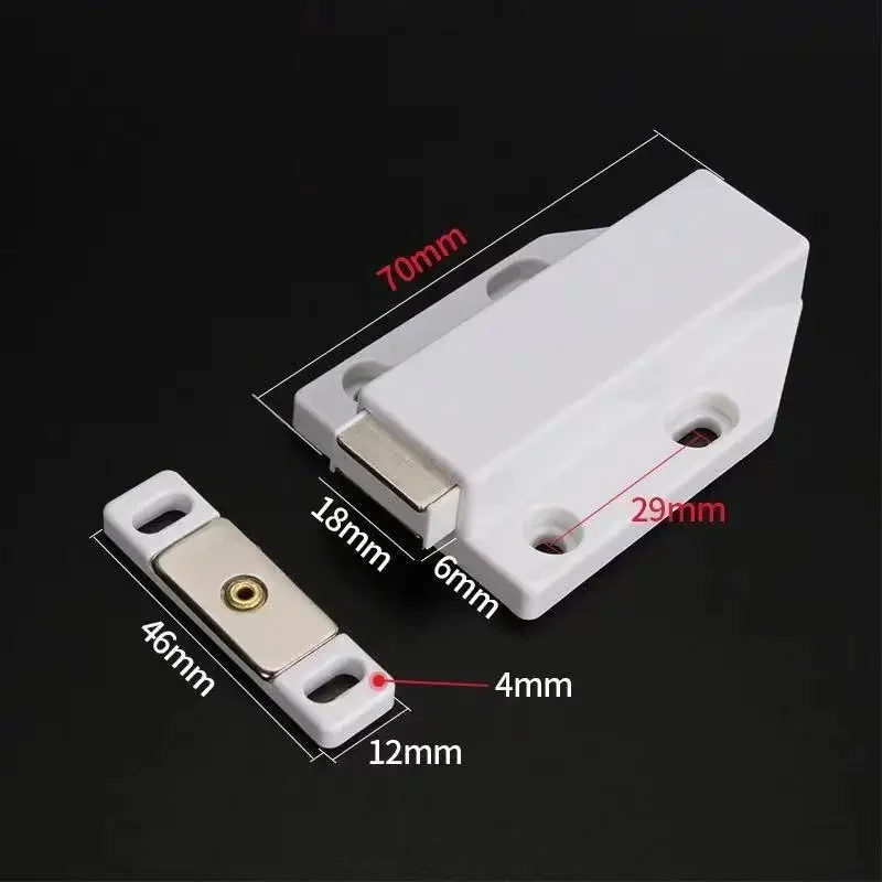 Invisibility Push Open Magnetic Door Automatic Rebound Closer Cabinet Pop Out Door Lock Touch Latch Cupboard Furniture Hardware