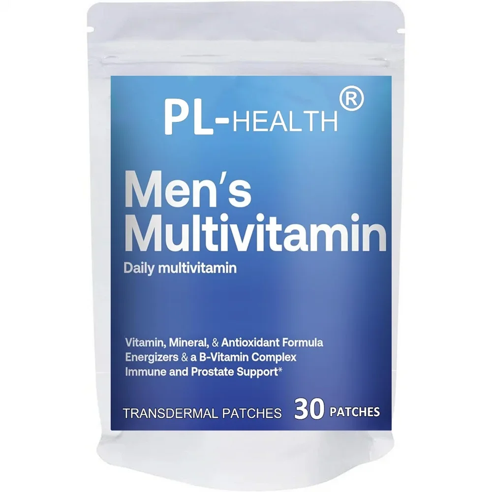 Mens Multivitamin Transdermal Patches Energy, Focus & Performance - 30 Patches One Month Supply