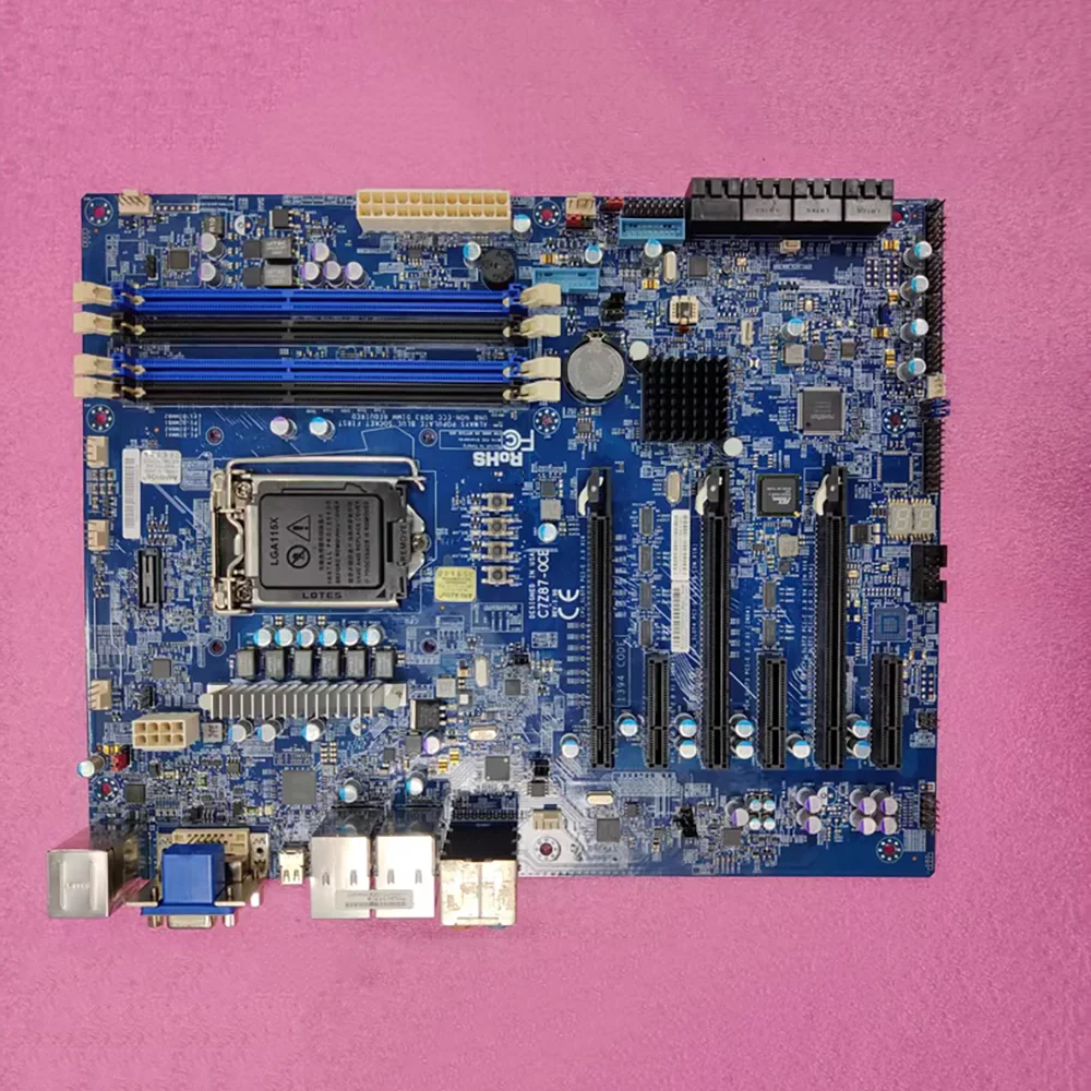 

Серверная материнская плата C7Z87-OCE для SuperMicro Z87 1150 PCIE SATA IPMI MBD-C7Z87-OCE