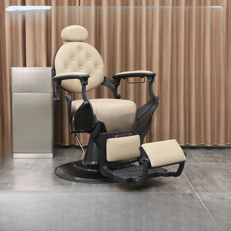 

Парикмахерское кресло абрикосового салона в американском стиле, спинка стула для стрижки парикмахерской