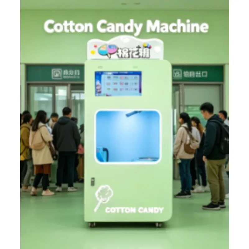 Cotton Floss Candy Making Machine Cotton Candy Automatic Vending Machine Cotton Candy Shape Making Machines