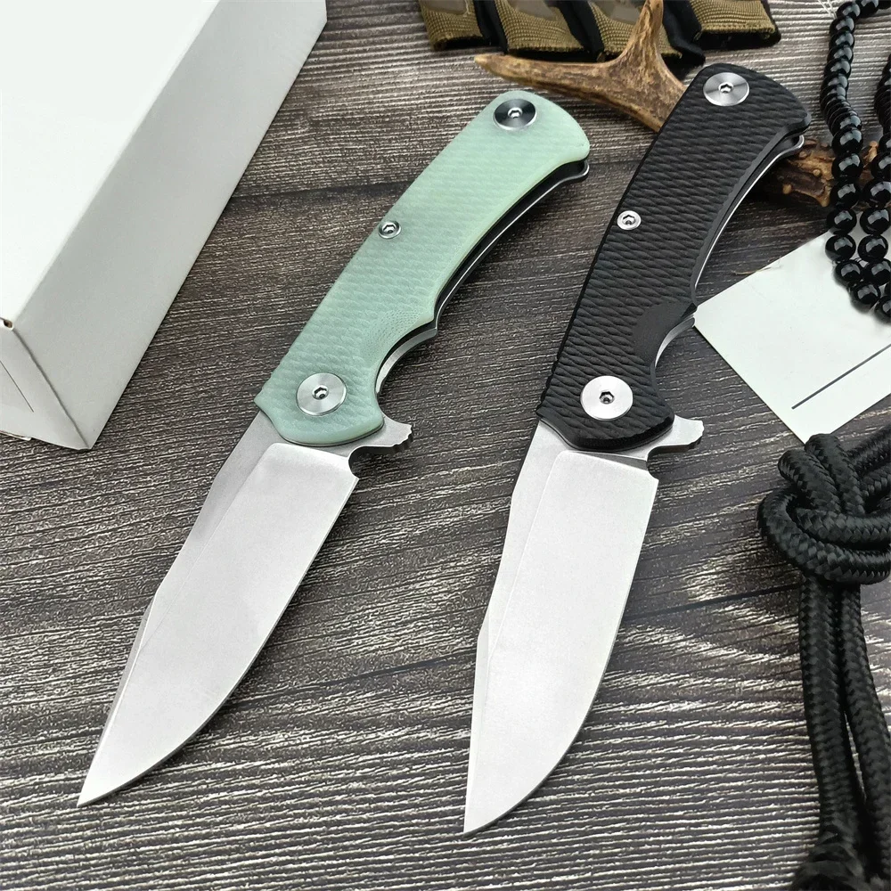 High Quality Tactical Pocket Folding Knife D2 Steel Blade G10 Handle Survival Knife Self Defense Hunting Multifunction EDC Tool