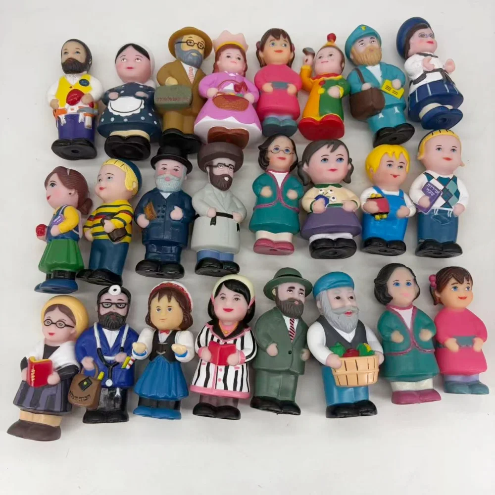 5-20pcs Original Shul Family Holiday Figures PVC Jewish Character Collection Model Education Toys for Gift
