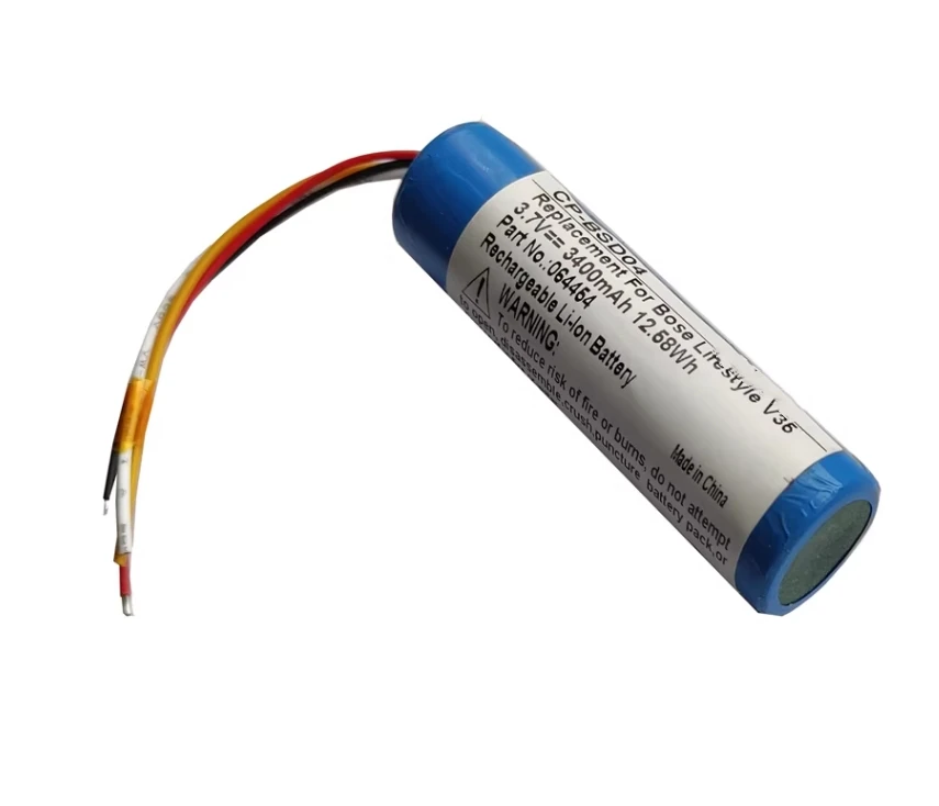 

Новая улучшенная батарея 064454 3.7V 3400mAh для замены в Bluetooth-колонках Bose SoundLink Color V35, 535, 525, 535, 520 и II T20