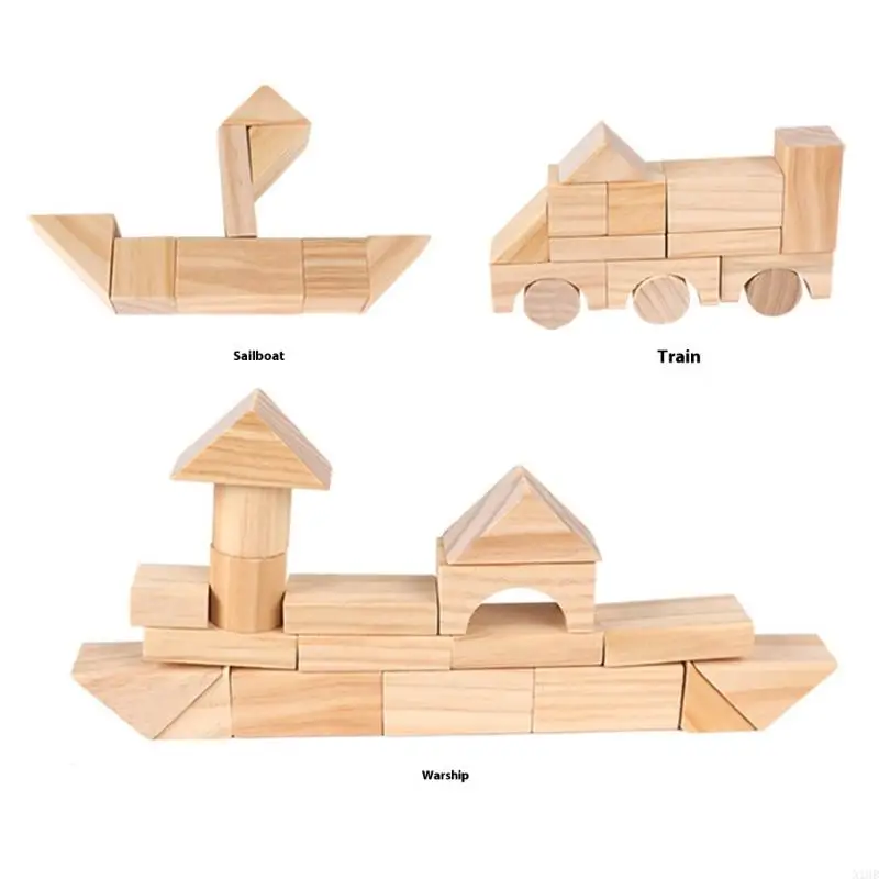 100pcs/set幼児用の木製ブロックセット