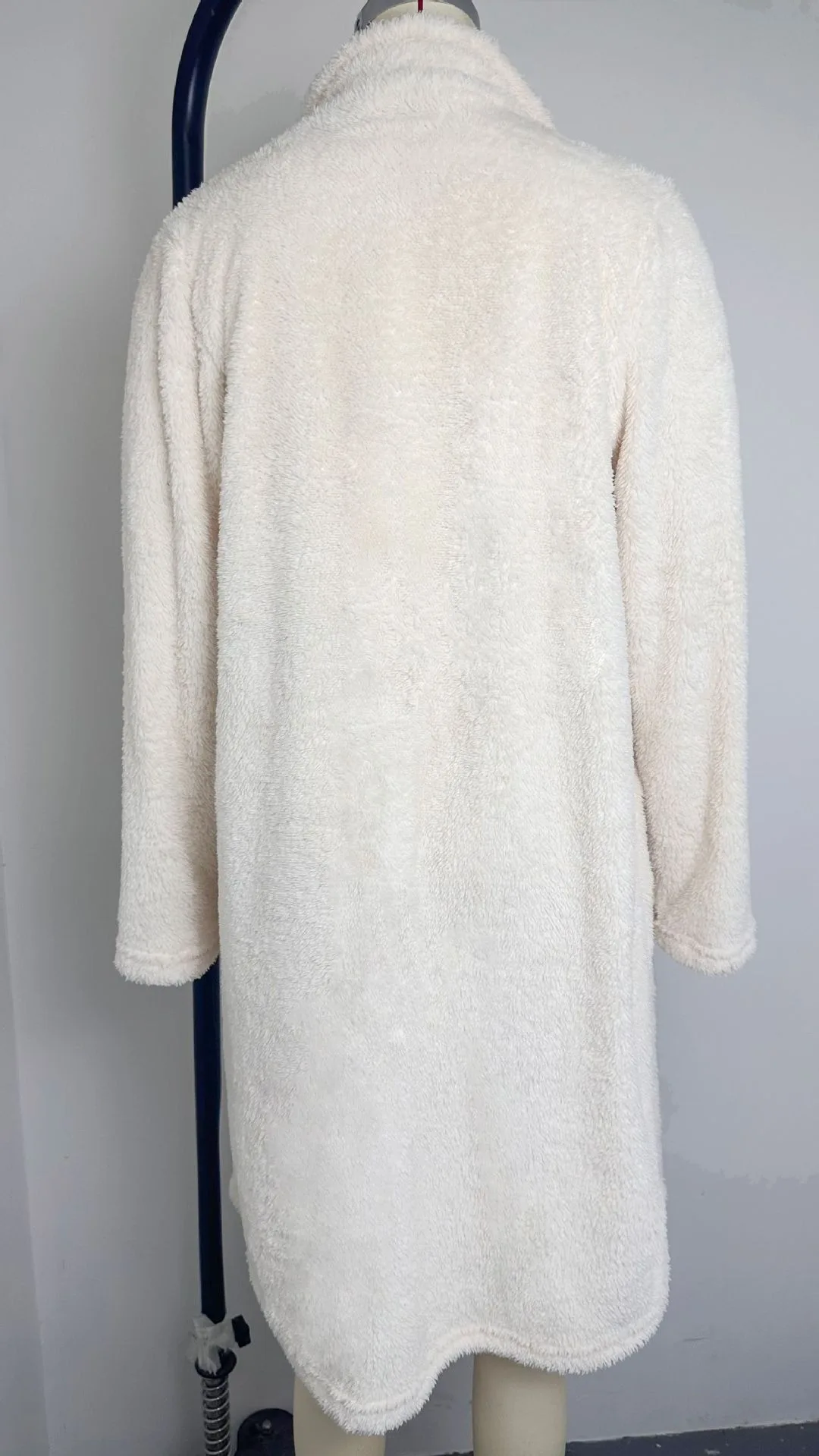 2024 herbst und Winter Neue frauen Woolen Lange ärmeln Jacke Langen Abschnitt Revers Plüsch Top Weibliche – Detail 5