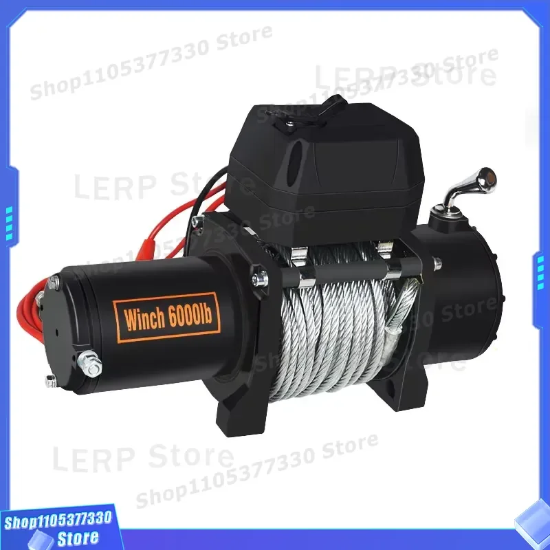 2 Ton Electric Winch 12V 24V Hydraulic System High Grade Auto Recovery Gear Suitable For Car Truck Off Road Vehicle Use