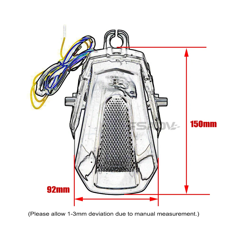 Rear Tail Light Brake Turn Signals Integrated LED Stop Light For Suzuki GSX-R1000 GSXR1000 GSXR 1000 2017-2024 2022 2023 view 6