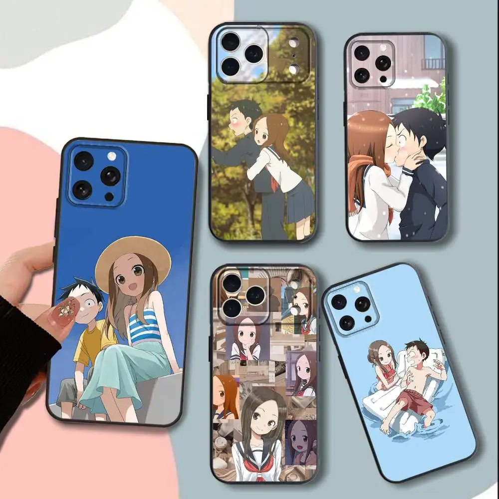 

Teasing MasterS Takagi-sanS Phone Case For iPhone 15,13,16,12,11,17,14,Plus,Pro,Max,XS,XR,X,SE,Mini,Soft Silicone Black Cover