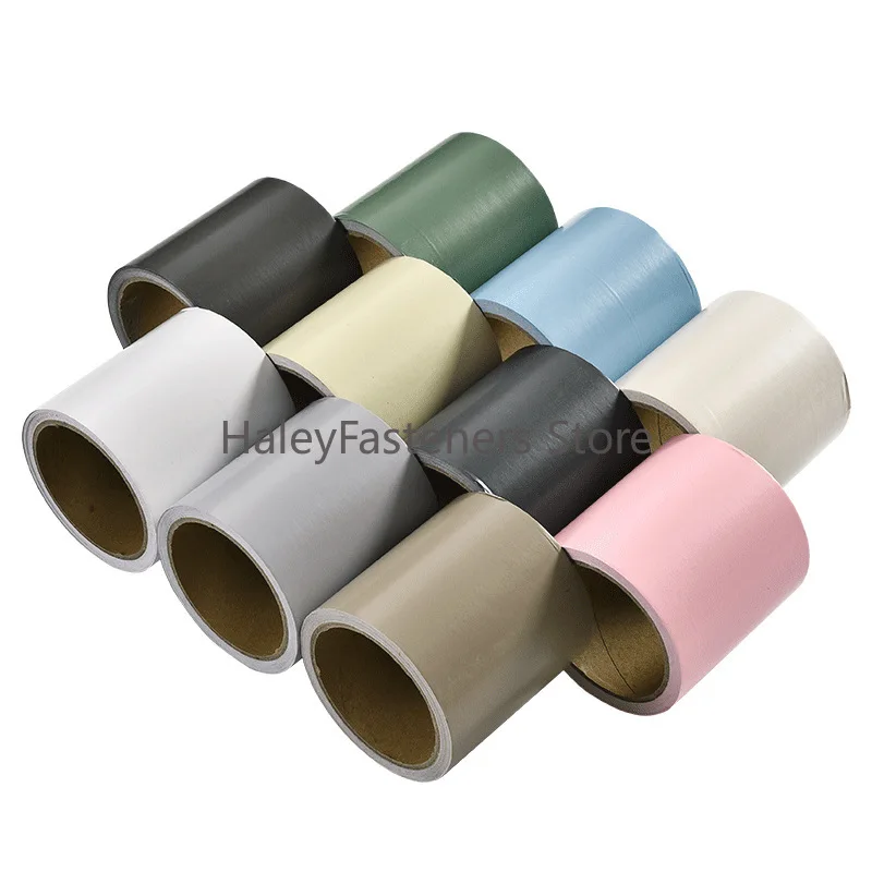 5M PVC Self-adhesive Baseboard Waterproof Wall Sticker Window Sill Door Frame Edge Wrapping Renovation Decorative Lines