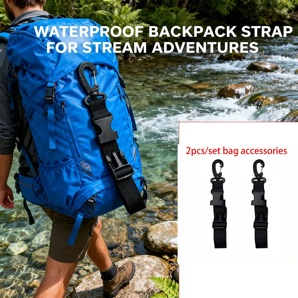 

2-Pack Rotatable Backpack External Storage Accessory Set, Quick Installation and Removal of Bag Accessories, Suitable for External Accessories Such as Hats and Clothing