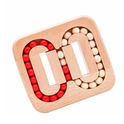 Rotierende Magic Bean Fingerspitzenspielzeug Holzpuzzles Casse Tete Rompecabezas De Madera Stressabbau Geschenke für Erwachsene und Kinder