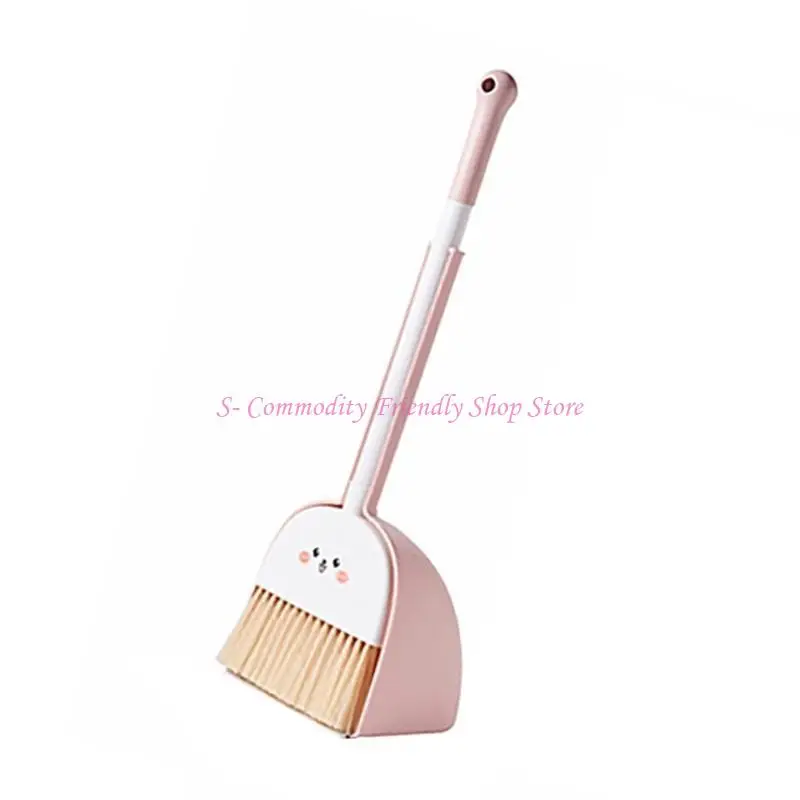 85ae sturdy Kids Brooms Dustpan Set Home Accessory للبنين والبنات الذين تتراوح أعمارهم بين 3 إلى 8