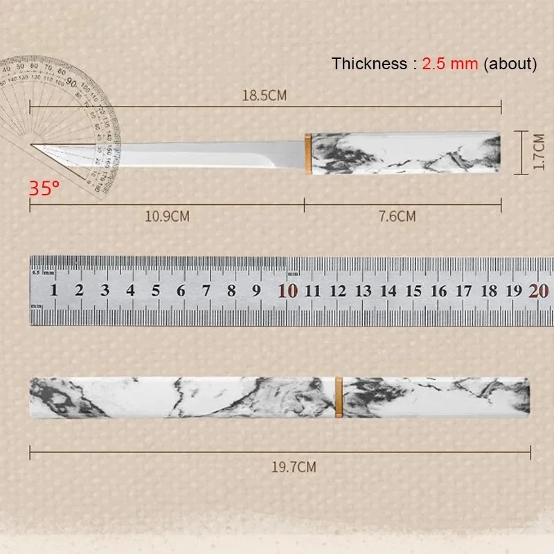 Küchenmesser mit hoher Härte, scharfes tragbares Taschen-Obstmesser, Boning-Messer mit Scheide zum Kochen