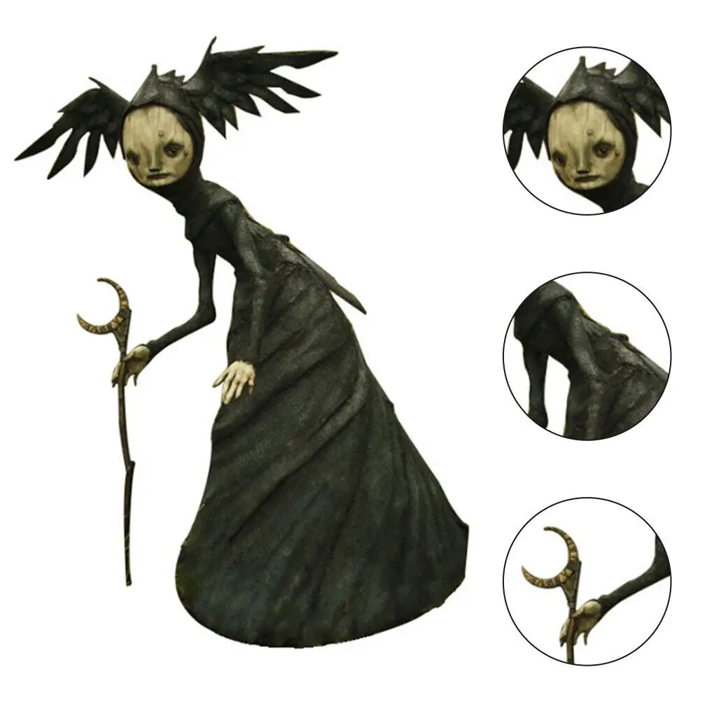1Pc Creepy Witch Sculptures Halloween Decoration Nightmare Resin Crafts Art Doll Forest Fantasy Bizarre Creatures
