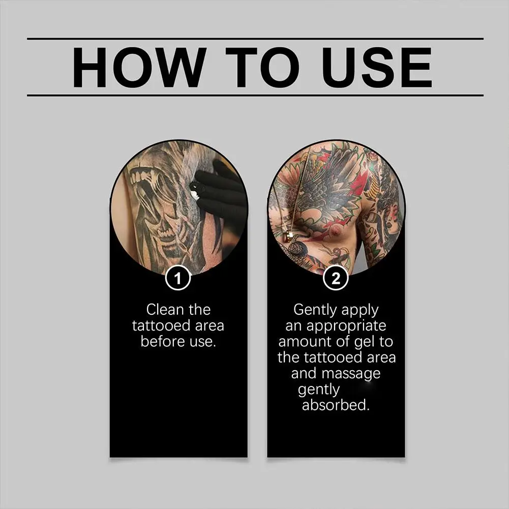 جل إصلاح مهدئ للوشم ينظف بشكل خفيف، تنظيف لطيف يتلاشى علامات التجاعيد، جل العناية بالترطيب العميق #5