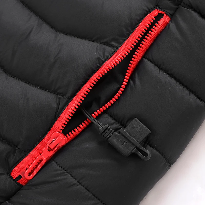 Women's Winter Graphene Smart Electrically Controlled Constant Temperature Heated Hooded Jacket & Warm Vest Liner