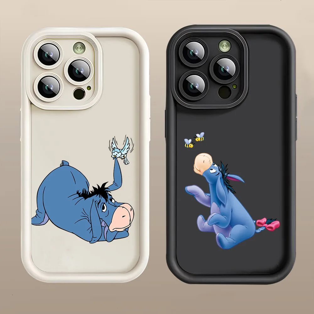 Z-17 Cute Eeyore Case for Case for iPhone 15 14 13 12 11 XS X Pro Max Mini 8 Plus XR Cover