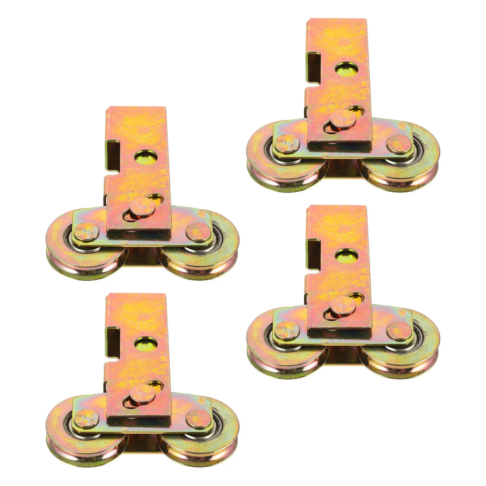 

4 шт. ролики для раздвижных дверей, тандемные сверхмощные шарикоподшипники, колеса для раздвижных дверей патио, сменные гусеничные аппараты, роликовые колеса