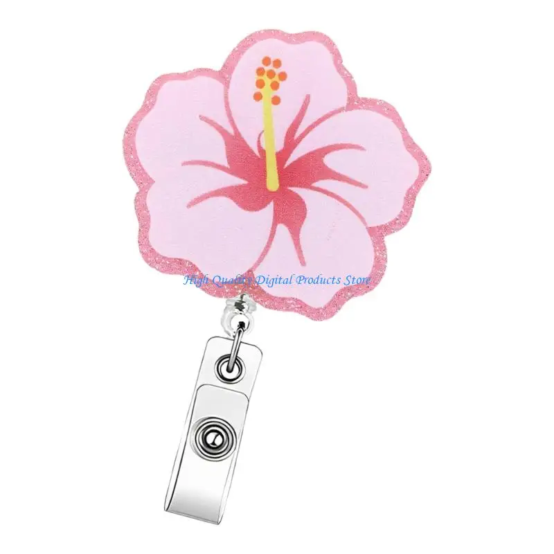 

U2JE Vibrant Badge Reels 360 Degree Rotation Mechanism Elastic Strap For Teachers