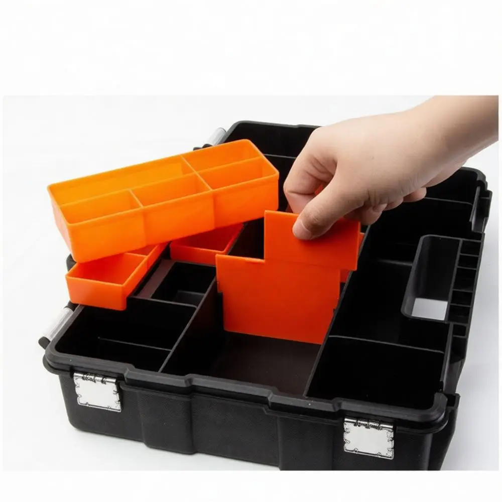 Adjustable Divider Organizer Box Plastic Tool Storage Case Hardware Container For Small Parts Screws Beads Jewelry