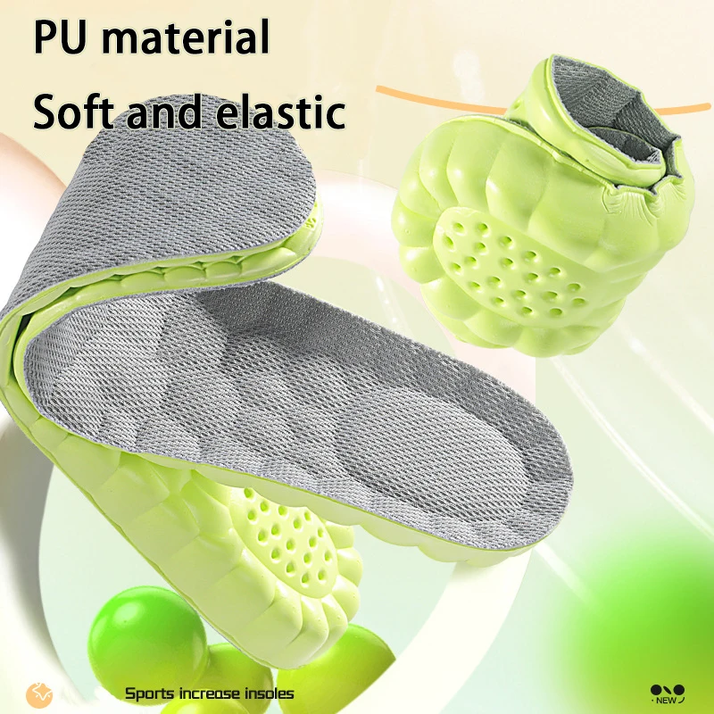1 زوج/2 زوج جديد تنفس المضادة للرائحة نعل الارتفاع زيادة النعال امتصاص الصدمات نعل الحذاء لينة مريحة نعل رياضي #4