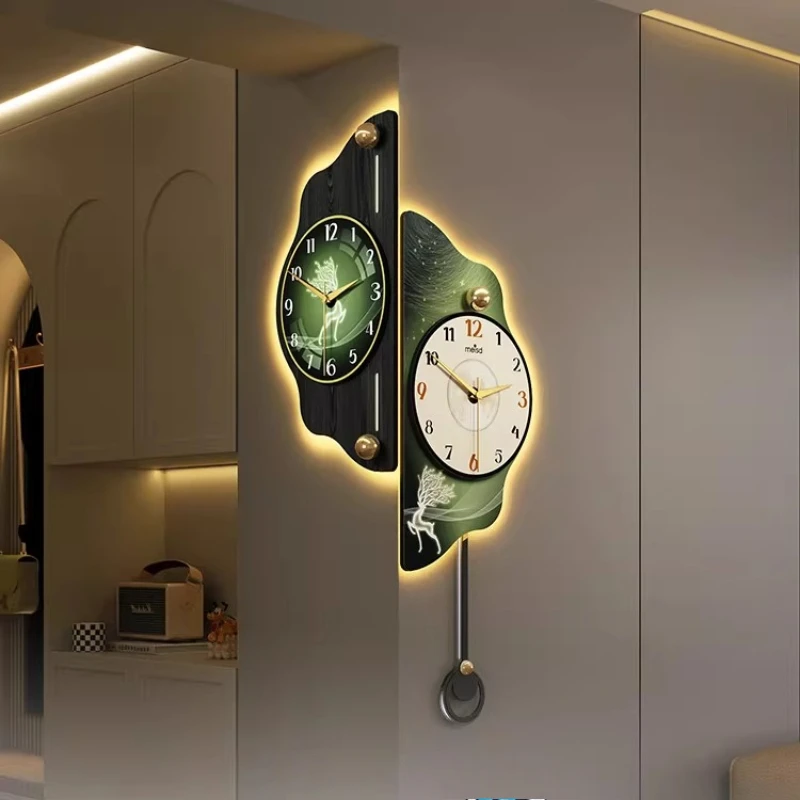 Relojes de Pared de Diseño Silencioso y Creativo, Reloj de Pared Artístico para Sala de Estar, Mural Estético Xenomorfo, Reloj de Pared Simple para Decoración del Hogar