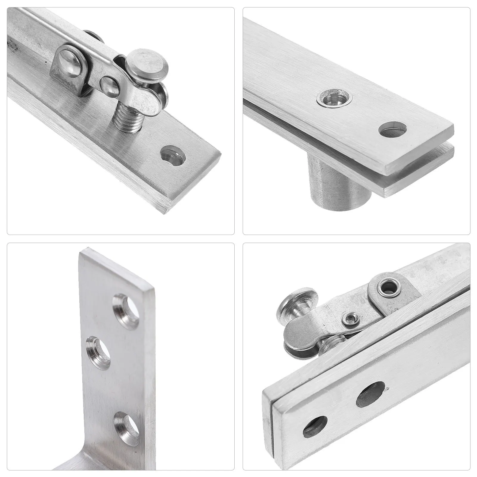 

1 set 1 Set Stainless Steel Door 360 Degree Rotation Shaft For Wood Doors Heavy Duty Pivot Hinge Adjustable Hidden Hinge