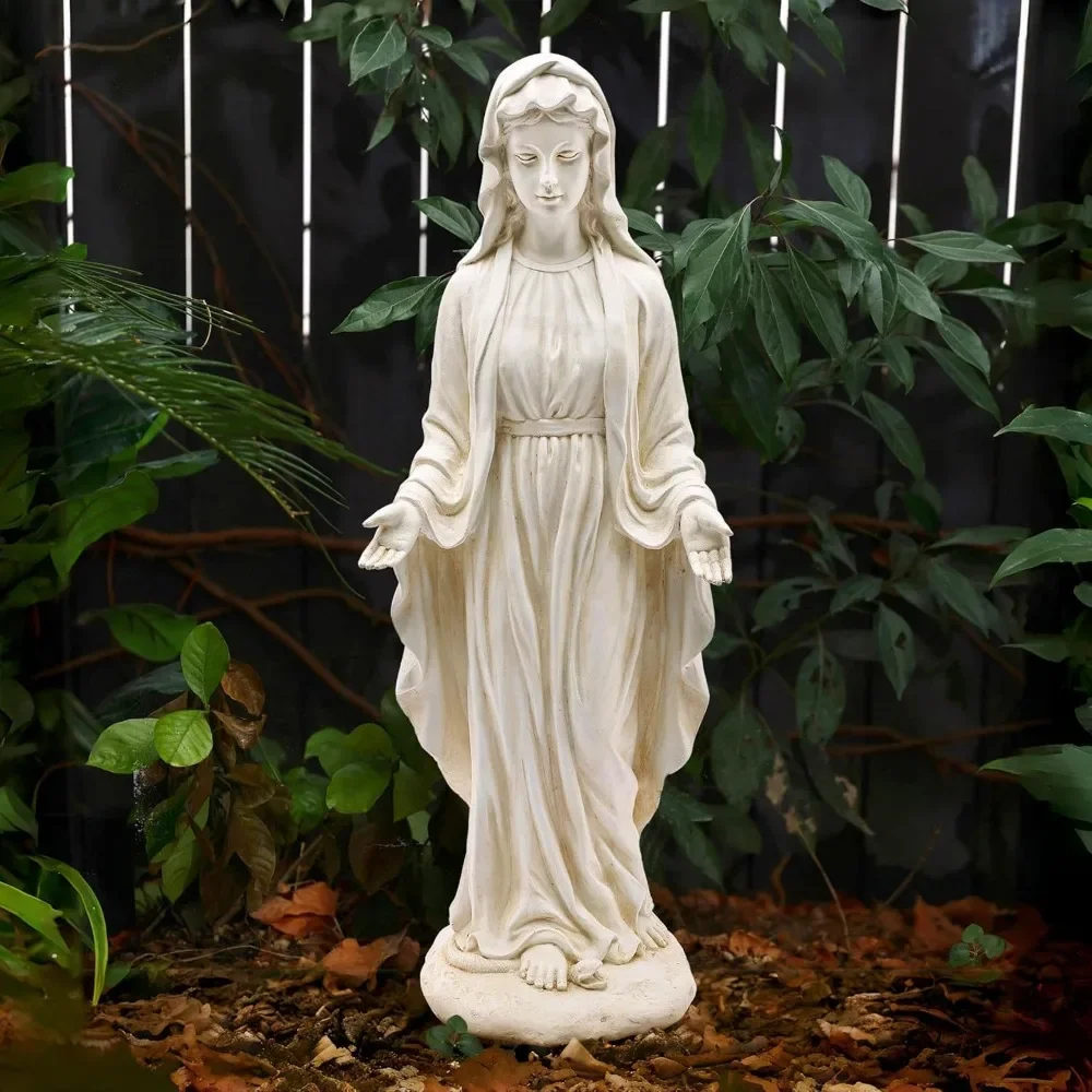 Virgin Mary Statue Outdoor, 30'' Religious Garden Statue, Blessed Mother Outdoor Statue, Virgen De Guadalupe Statues