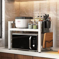 Household Multi-layer Width and Height Adjustable Storage Rack, Kitchen Vertical Wear Resistant Durable Extendable Storage Rack