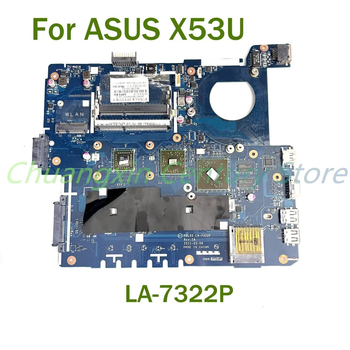 asus-x53u-ノートパソコンのマザーボード-la-7322p-用-cpu-amd-uma-gpu-100-テスト済み完全動作