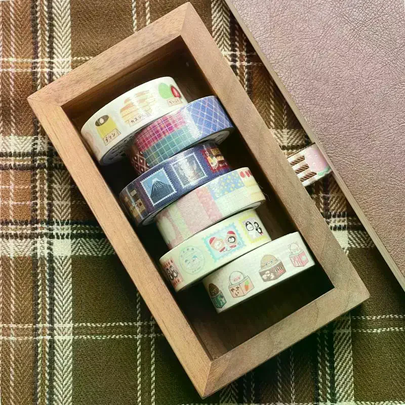 

Лента васи в японском стиле с героями мультфильмов, наклейка INS, эстетическая бумажная лента, сделай сам, справочник, планировщик для скрапбукинга, эстетическая малярная лента