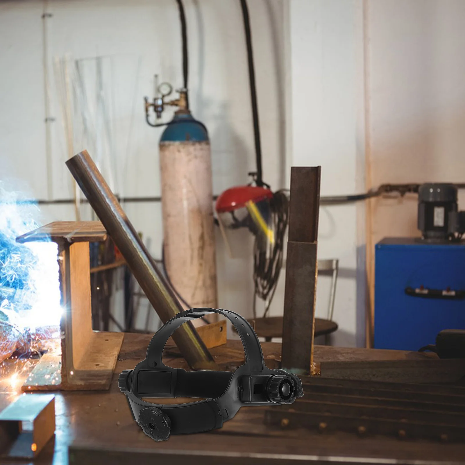 

Adjustable Size Sweat Absorbing Headgear Durable Protection For Long Sessions Headgear Assembly Adjustable Welding