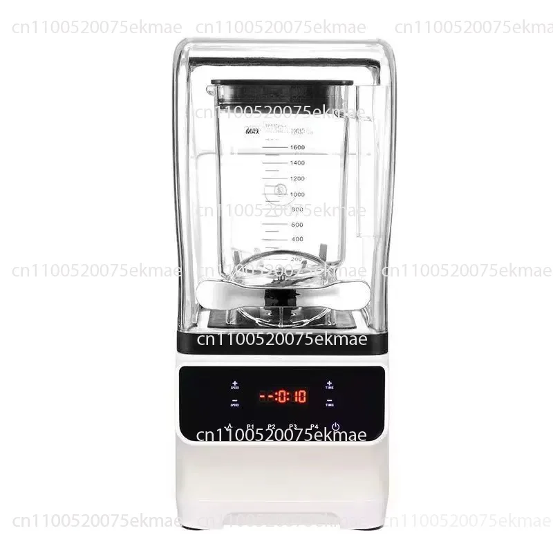 Fully Automatic Soundproofed Slush Machine with Cover – Commercial Ice Crusher for Bubble Tea Shops: Slushies and Milkshakes